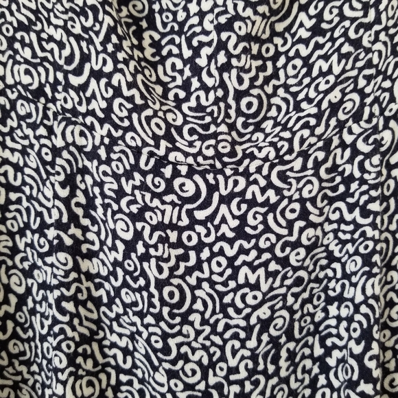 Reformation Fairfax Blue And White Doodle Mini Dress Size 2 - Picture 7 of 16